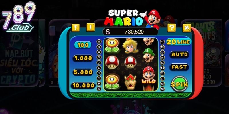 Super mario 789club  có chủ đề quen thuộc